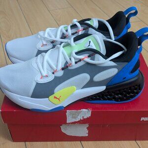 Puma Xetic Halflife Running Mens White-Blue Men's Size 9.5